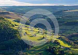 Usual rural England landscape in Yorkshire