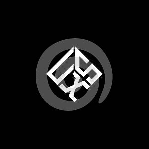 USX letter logo design on WHITE background. USX creative initials letter logo concept.