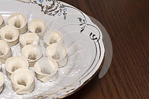 Uszka traditional ukrainian dumplings