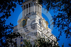 UT Tower Clock Tower Telling Time on Campus University of Texas Austin