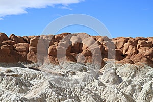 Utah -  Layers of Grand Staircase Escalante: Brown Hoodoos and White Badlands