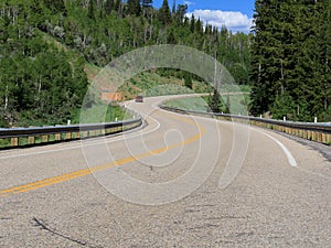 Utah: Mountain Road w/ Car