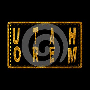 Utah Orem Seal Map Design