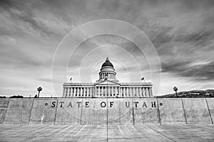 Utah State capitol building in Salt Lake City, USA.