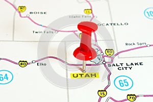 Utah USA map photo