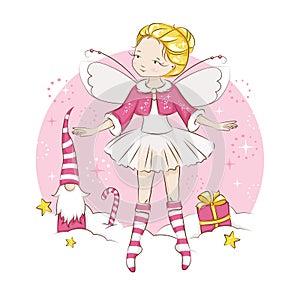 Ð¡ute Christmas fairy.