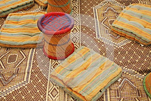 Utensils in bedouin a tent