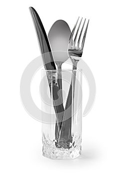 Utensils isolated white