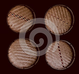 Uteo Winnower Plaited Basket Tray Abstract Detailed Textured Pattern In Nairobi City County Kenya East African photo