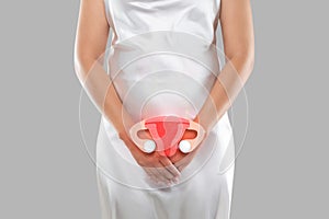 Uterus is on the woman`s body