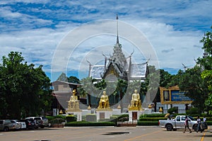 UTHAI THANI PROVINCE, THAILAND - August, 2016: Wat Tha Sung Castle  or Wat Chantharam