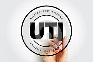 UTI Urinary Tract Infection is an infection in any part of your urinary system - kidneys, ureters, bladder and urethra, acronym