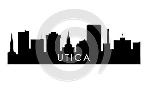 Utica skyline silhouette.