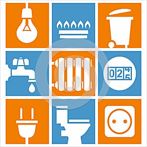 Utilities icons set