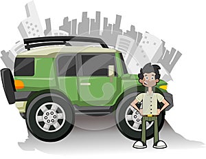 Utility green vehicle