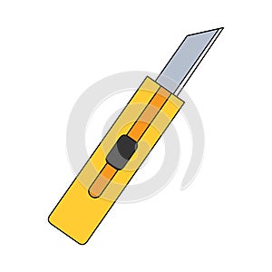 Utility knife clip art illustration vector