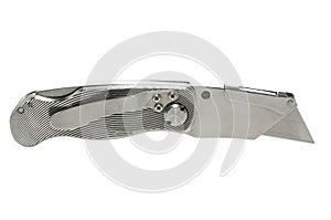 Utility knife on white with clipping path