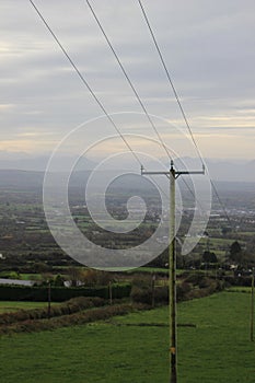 Utility pole in Irland