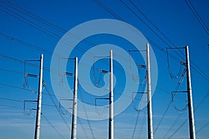 Utility Poles and Light Wires