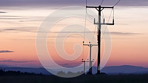 Utility poles photo