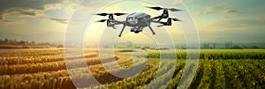 Utilize drones equipped with sensors and cameras to monitor crop health, detect diseases, and optimize planting patterns photo