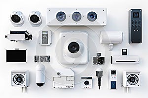 Utilize surveillance cameras with advanced digital technology to record and safeguard secure communication at home.