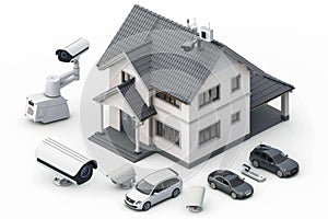 Utilize video technology and surveillance cameras to create an advanced home safety system with real-time monitoring.