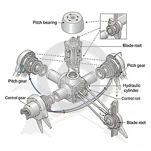 Utilized in rotorcraft for controlled flight maneuverability