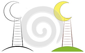 Utopia moon stairs world