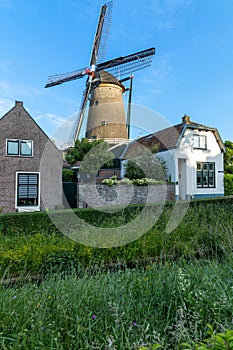 Windmill Korenmolen De Windotter IJsselstein Utrecht. photo