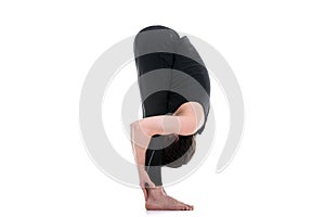 Uttanasana, intense stretch yoga pose photo