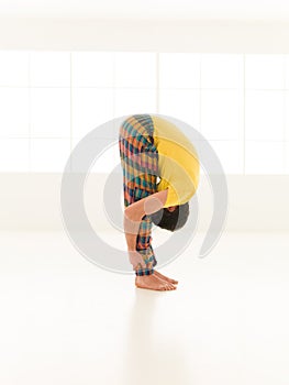 Uttanasana yoga pose photo