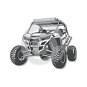 UTV buggy vehicle illustration logo vector