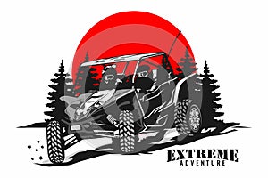utv logo design icon illustration vector