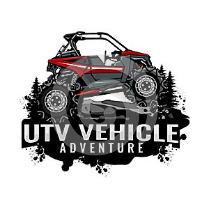 Utv logo design icon photo