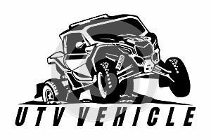utv logo design icon vector