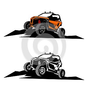 Utv logo design icon vector