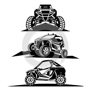 Utv logo design icon vector
