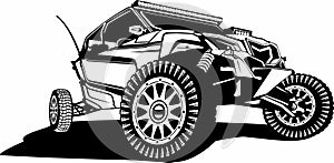 Utv logo design icon vector