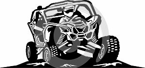 utv logo design icon vector