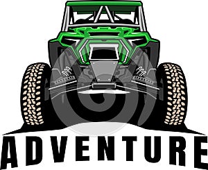 UTV offroading social club logo design vector