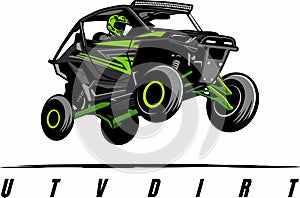 UTV offroading social club logo design vector