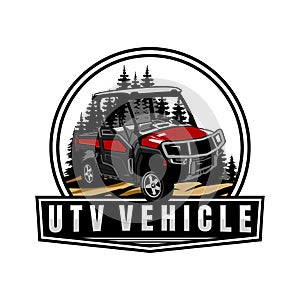 Utv vehicle logo design icon vector