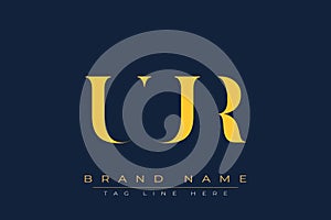 UUR abstract letter logo design