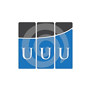 UUU letter logo design on black background.UUU creative initials letter logo concept.UUU letter design