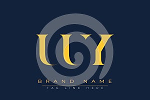 UUY abstract letter logo design