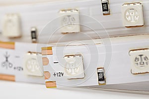 UV diode strip closeup