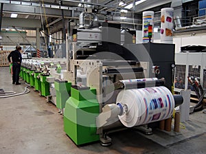 UV flexo press printing