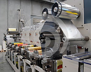 UV flexo press printing