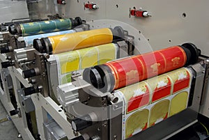 UV flexo press printing